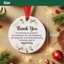 Thank You Gifts Christmas Ornaments for Women Mom Friends Bestie, Appreciation Gifts Ornaments for Nurse Teacher Mentor Boss Coworkers Manager (Awesome)