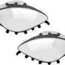 NewYall Pair Left and Right Clear Headlight Lens Covers with Gaskets for Chevrolet Corvette C6 2005-2013