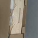 Dixryaus 34Inch Nursery Book Shelves Wall Mounted, Floating Book Shelf for Kids Coat Rack with 6 Hooks, Wall Hanging Shelf for Baby Nursery Room Organizer, Patent Number:US-D1058229-S(4, Burlywood)