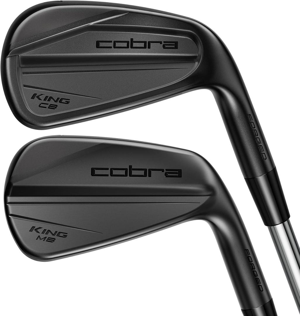 Cobra Golf King CB/MB Iron Set, 4-PW, Black, Steel Stiff, Right, 30 degrees, Alloy Steel