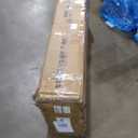 Rolanstar Bed Frame Twin Size with Charging Station, Bookcase Headboard Bed with LED Light and Sliding Doors, Platform Bed with Wooden Slats, No Box Spring Needed, Noise Free, Black