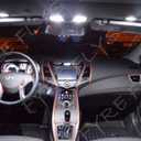 Fyre Flys 8 Piece White LED Interior Lights for 2017-2023 Hyundai Elantra 6000K 5050 Series SMD Package Kit and Install Tool