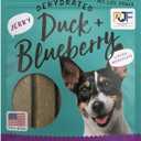 Pet Jerky Factory Premium Duck and Blueberry 12 oz. Dog Jerky Treats | 100% Human Grade | USA Made | High Protein | Grain Free | Limited Ingredients | No Filler | BHA-BHT Free | Soft-Tender