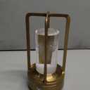 Portable Metal Table Lamp,Cordless Table Lamp, Rechargeable Battery Operated Lights, LED Table Lamps, 3 Color Stepless Dimming Touch, for Bedroom Restaurant Home Outdoor (Golden)