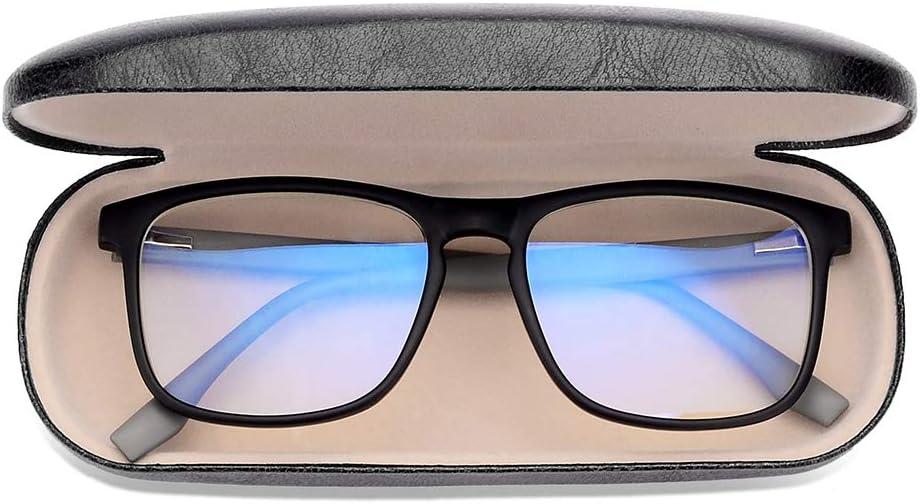 Blue Light Blocking Reading Glasses Readers Spring Hinges Sturdy Retro Style Rectangle TR Frame Unisex Black +3.00
