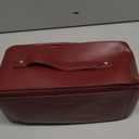 EACHY Travel Makeup Bag,Large Capacity Cosmetic Bags for Women,Portable Pouch Open Flat Toiletry Bag Make up Organizer with Divider and Handle