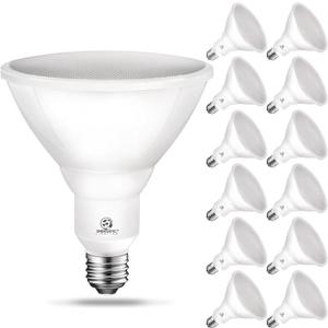 Energetic LED PAR38 Outdoor Flood Light Bulb Home Residential Patio Driveway Light, PAR38 LED Bulb, 2700K Soft White Dimmable, 100W Equivalent 12.5W, Wet-Rated, 1050 Lumen, E26 Base, ETL, 12 Pack