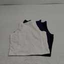 3 Pieces Basic Crop Tank Tops Women Racerback Crop Tops Cotton Sport for Girls Lady Daily Wearing Large
