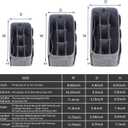 ZTUJO Purse Organizer Insert, Felt Bag Organizer For Handbag Purse Organizer,13 Colors, 6 Size (Slender Large, Grey)