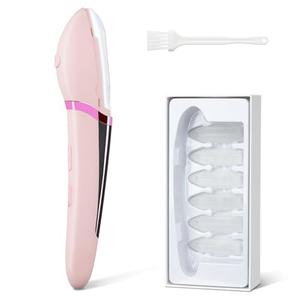 DSHKISK Sonic Facial Dermaplane Razor for Women Smooth Flawless Face hair Peach Fuzz Remover Exfoliante Rechargeable 3 Speeds Adjustable with LED Light