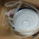 Pool Cover Pump Siphon, Automatic Above Ground Pool Water Pump, White, Round, Plastic, Siphon Mechanism, Effortless Pool Drainage