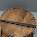 Public House Large Wooden Salad Bowl Set 12.5 Inch with Serving Utensils, Tray Lid and Carry Strap. Acacia Wood Large Salad Bowls Ideal for Fruits and Dishes, Wooden Bowls for Food, Serving Bowl (Natural)