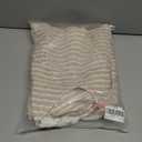 Sujama Striped Smocked Maxi Dress for Women Sleeveless Tie Strap Tiered Sexy V Neck Long Dress Flowy Sundress with Pockets Beige, M