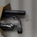 Black Wrap Around Curtain Rods 28 to 48 Inch:Blackout Adjustable Window Curtain Rod,Room Darkening Heavy Duty Curved French Metal Single Drapery Rods for Bedroom Kitchen Easy Install,Matte Black