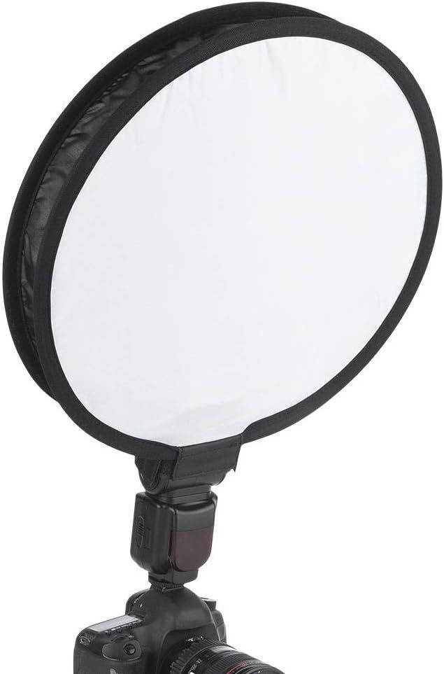 15.75"/40 cm Round Softbox Portable Studio Flash Diffuser Light Softbox, Speedlight Umbrella Diffuser with Carrying Bag for Portrait and Product Photography