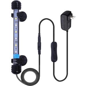 MLJ LED Aquarium Light, 7-44 Inch Waterproof Fish Light White with Blue, RGB Underwater Lamp Submersible LED Light for Fish Tank