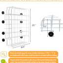 Upgraded 808602302 Dishwasher Lower Rack Replacement Parts for Frigidaire Kenmore Dishwasher Rack LFBD2409LF3C FDB1050REC4 Bottom Rack Frigidaire Gallery Dish Washer Lower Dishrack 154174501 Wheel