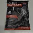 Sleeve Stars Ankle Brace for Women & Men, Ankle Wrap for Sprain, Compression Sleeve for Plantar Fasciitis Relief, Easy Customizable Support: w/ Removable Strap (Single/M:10"-12"/Black)