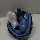 Greatever G2 Full Face Snorkel Mask with Latest Dry Top System, Foldable 180 Degree Panoramic View Snorkeling Mask with Camera Mount, Safe Breathing, Anti-Leak & Anti-Fog (Small-Medium, Cerulean Blue)