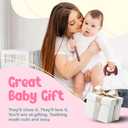 2 x Silicone Baby Teething Toys, Soft Teether Set for Sore Gums, BPA Free Chew Toys for Infants 3+ Months, Textured Teething Relief, Easy Grip Design (Rose Pink)