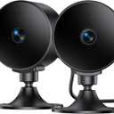 Security Camera Indoor 2K/3MP, Pet & Baby Monitor WiFi Camera with Motion & Sound Detection, Real-Time Alert, Two-Way Audio, Works with Alexa & Google Assistant, Supports 256G SD&Cloud, 2.4GHz (Black)