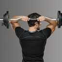 Marcy Hollow Curl Bar and Dumbbell Handle Set with Spring Collars