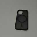 SUPFINE Magnetic for iPhone 12 Mini Case & iPhone 13 Mini Case (Compatible with MagSafe) (Military Grade Drop Protection) Slim Translucent Matte Shockproof Phone Cover,Black