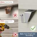 Antimbee Vinyl Siding Hooks Hanger,40 Pack Heavy-Duty Stainless Steel Siding Hooks No Hole Siding Hanging Hanger for Hanging on Patio,Vinyl Siding Clips Applicable to Outdoor or Holiday Decoration