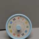 HIPPIH Visual Timer for Kids, 60 Minute Countdown Timers for Classroom Kitchen Office, Rainbow Disk Desk Timer Clock with Silent Operation, Pomodoro Timer Time Management Tools for Toddler ADHD Blue