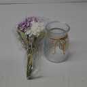 MARTINE MALL Fake Flowers in Vase, Faux Flowers in Vase, Dahlia Artificial Flowers in Vase Centerpiece Table Decorations Artificial Flower Arrangement for Home Dining Room Office Farmhouse