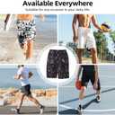 Mens Swim Trunks with Mesh Lining,Quick Dry Swimsuit Board Shorts Beach Pants Swimwear Bathing Suits (Goothic Spooky, M)