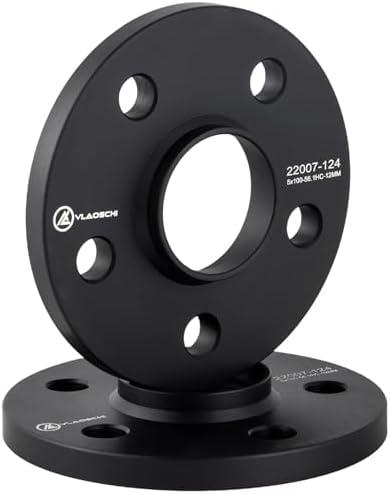 VLAOSCHI Black 5x100 Hubcentric Wheel Spacers 1/2 Inch (12mm) 56.1mm Hub Bore Compatible with Subaru 5 Lug for 1995-2022 Impreza | 2005-2014 Outback | 2013-2022 BRZ | 1998-2022 Forester - Pack of 2