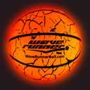 Light Up Basketball - Glow In The Dark Basketball - Teen Boys Gift Ideas For Boys 8-15+ Year Old - Led Basketball Accessories | Cool Outdoor Toys Ages 8 9 10 11 12 13 14 15 - Sports Stuff For Kids (Orange w/ Cracks)