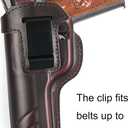 OWB 1911 Holster - Top Grain Leather for Most 1911 Style | Compatible with Colt, Kimber, Springfield, Tisas & More | Fits 4" & 5" Barrels
