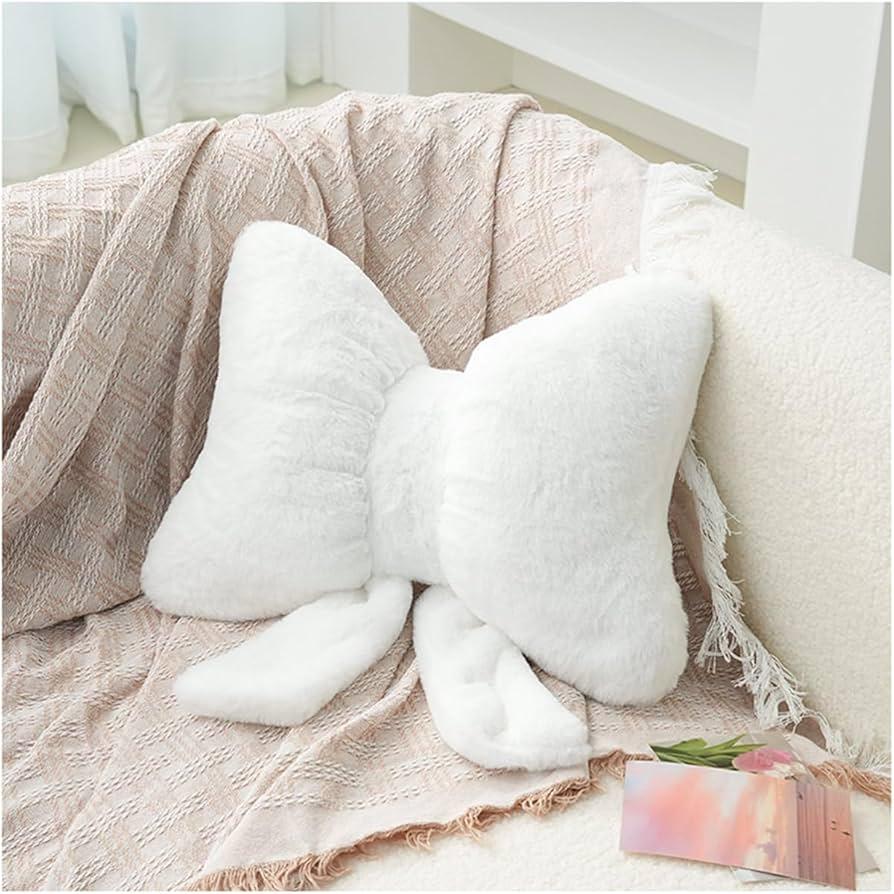 Bow Pillow Throw Pillows Butterfly Shaped Decorative Cute Pillows for Bed Sofa Cute Home Decor