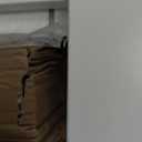 Over The Toilet Storage Cabinet, 32 Inches Width Farmhouse Storage Cabinet Over Toilet with 2 Barn Door, Toilet Paper Holder Stand, Toilet Rack for Bathroom, Laundry, Restroom, White