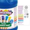 Colorations Paraben-Free Tempera Paint for Kids - 1 Gallon, Vibrant Black. Non-Toxic and Made in the USA, Classroom Must Haves, Bulk Arts and Crafts Supplies