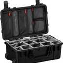 Condition 1 22" Large Rolling Lockable Hard Storage Case, Model 300, Black