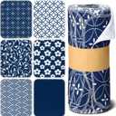 36 Pack Japanese Reusable Cleaning Cloths Washable Cotton Kitchen Towels for Home (Blue)