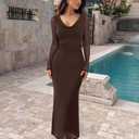 Cowl Neck Sheer Mesh Long Sleeve Ruched Maxi Dress