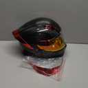 Carbon Fiber Full Face Motorcycle Helmets with Spoiler Sport Touring Street Motorcycle Helmet - Bluetooth Ready Speaker Pockets. Size M