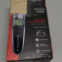 Remington Vacuum Beard Trimmer,13 Length and Style Settings with Adjustable Length Comb (2-18mm),Vacuum Trimmer for Beard, Mustache, and Stubble, Rechargeable Lithium Power, Washable, Removable Blades (Black/Green)