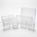 28 Food Storages, 3*3 in (14 Pcs), 9.5*6 in (2pcs), 12*6 in (1 count), 6*3 in (7 Pcs), 9*3 in (4 Pcs)