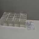 16pc Stackable Plastic Storage Drawers Mini Desk Organizer Gray | Versatile mini desktop storage box 5.5x3.4x1.6", perfect for garage, home, school and office craft organization.