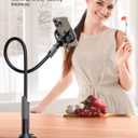 Lamicall Gooseneck Phone Holder for Bed - Cell Phone Mount Clamp Clip, Flexible Long Arm, Overhead Mount for Desk Headboard Bedside, Gifts for iPhone Air 17 Pro Max, 16 15 14 Pro Max and 4-7" Phone