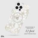 Case-Mate iPhone 16 Pro Max Case [Compatible with MagSafe] - Sparkly Floral Phone Case with 12ft Drop Protection - Premium Magnetic Cover for iPhone 16 Pro Max - Floral Gems