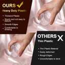 Lueumxc 20 Pack Plastic Ribbed Wine Glasses, 14Oz Origami Disposable Wine Glasses Unbreakable Clear Plastic Cocktail Glasses Recyclable Shatterproof Reusable Wine Cups