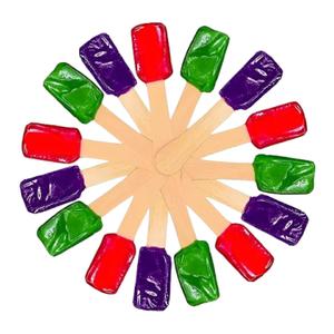 Perfect Stix Christmas Mini Lollipops, 60 Pack, Red and Green Holiday Design, Individually Wrapped Candy for Stocking Stuffers, 5 x 0.5 x 1 inches