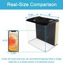 AQUANEAT Fish Tank, 1.2 Gallon Aquarium, Small Betta Fish Tank Starter Kit with LED Light and Water Filter Pump, Rectangular
