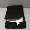 BEQHAUSE 24x36 Inch Kitchen Rug Mat Durable Kitchen Rugs Non-Slip Washable Absorbent Kitchen Mats for Floor Dirt-Resistant Semicircular Kitchen Mat (Black)